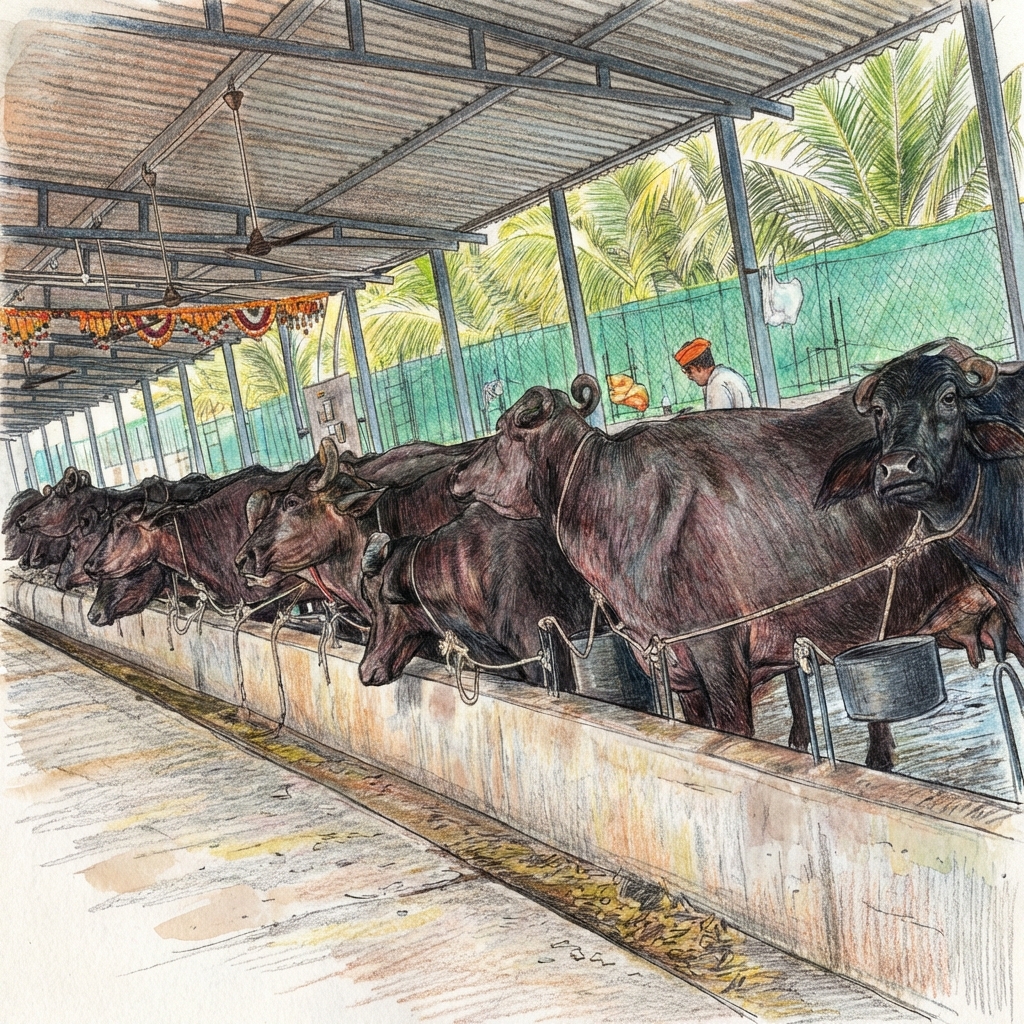 Farm Sketch Background